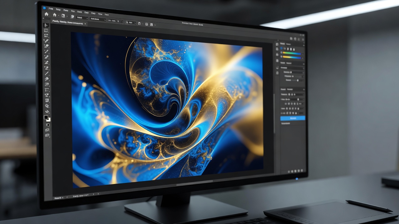 Adobe Firefly generative AI feature demo in design software