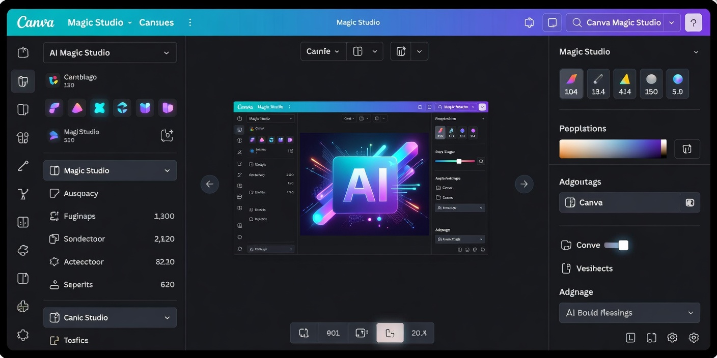Canva Magic Studio dashboard preview